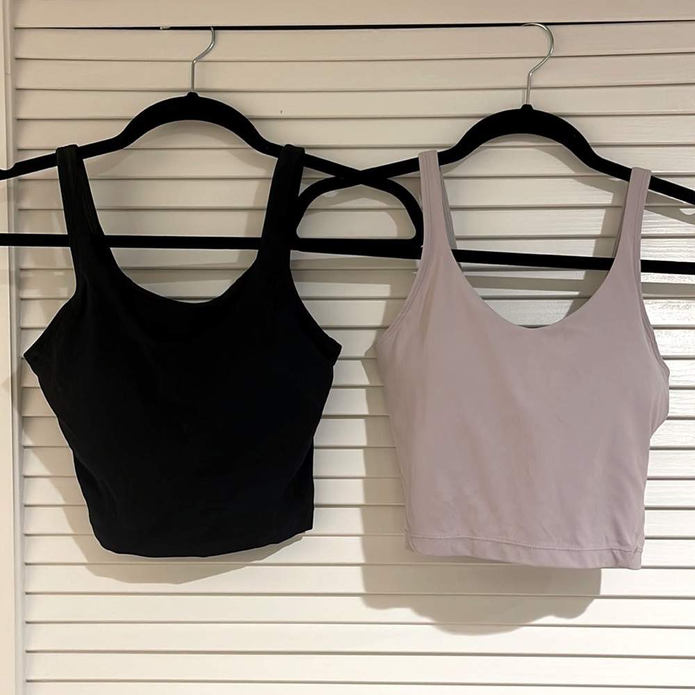 Set of two Glowmode by Shein workout tops